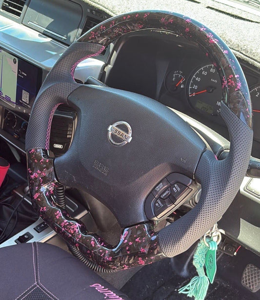 Forged Carbon Steering Wheel, Suits Patrol