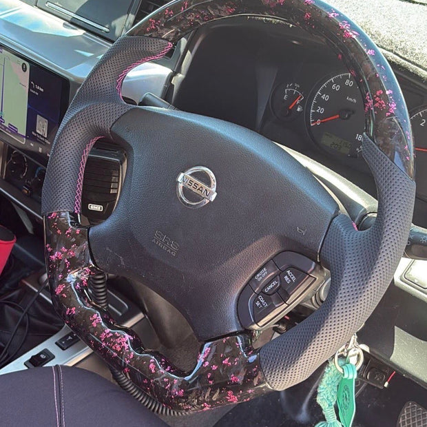 Forged Carbon Steering Wheel, Suits Patrol