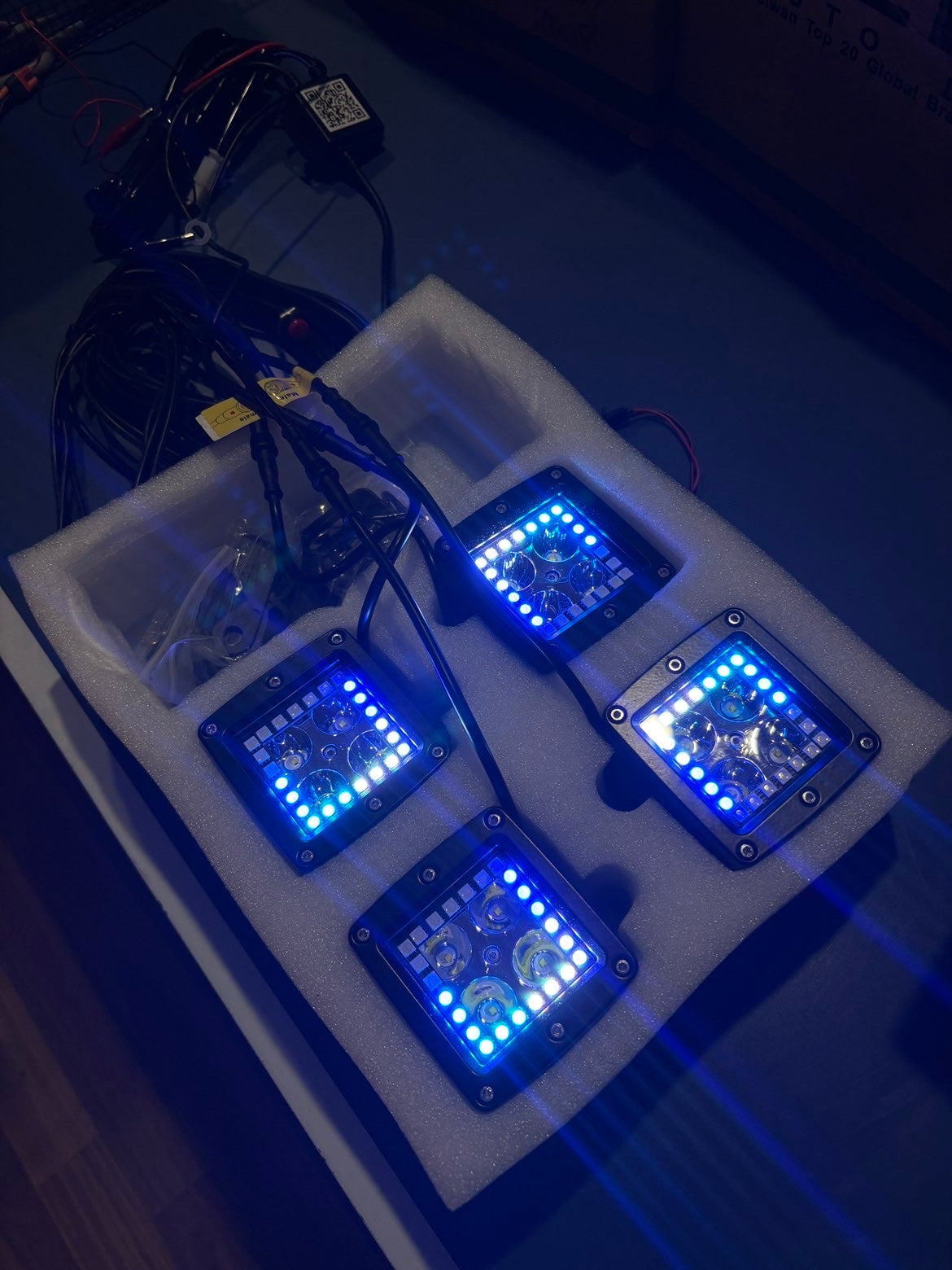 12V RGBW Party Lights – Plug & Play LED System for 4WD, Marine & Camping